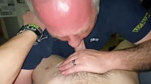 Old Man Sucking Young Cock, Eating Ass, and