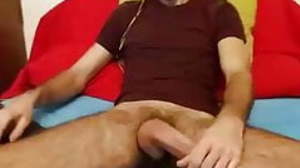 Hung and veiny meat on hairy legs