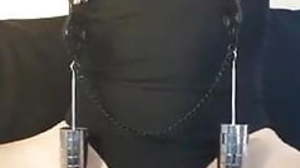 Kinky masoslut remote estim CBT session-