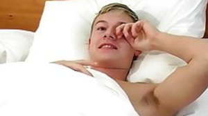 Throbbing cock twink Kristian T moans while