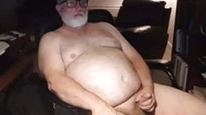 Daddy cums on cam