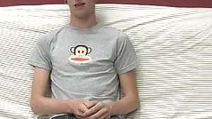 Adorable gay guy Danny jerks off his dig up on