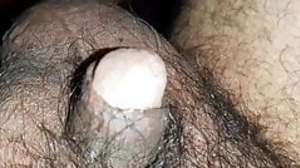 Indian Grandpa play  less than the langot in bed