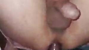 sissy bouncing on a dildo