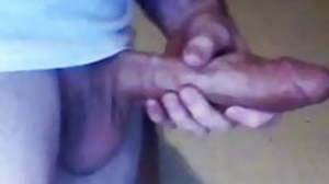 Daddy edging his huge hung weak-minded massive
