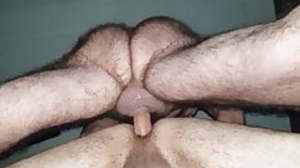 Hot hairy dad multiple dumps in boy 2