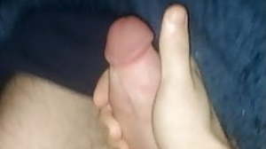 Morning cumshot, bucking and thrusting while