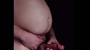 cock ring on and jerking off veiny cock