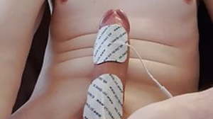 young unconcerned e-stim electro cumshot nigh