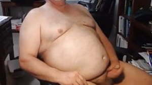 Daddy cums on cam