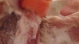 Mature Daddybear gives me a sponge bath