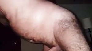 Hot hairy dad face fucking boy