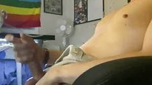 Jerking off Big Hard Dick and Cumming