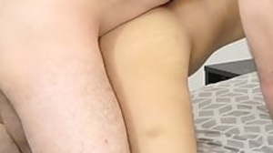 Sensual anal pounding with amateurs Pan Bash and
