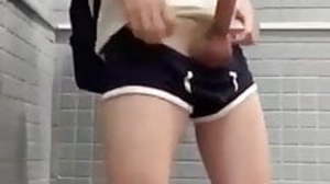 Matchless jerking in Bathroom
