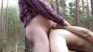 Old man fuck a boy in the forest cruising public
