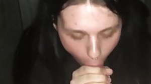 Shy russian metalhead twink sucks cock