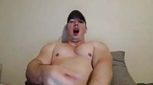 awesome load!!sexy hunk with big cock jerks off