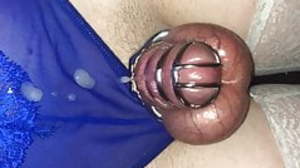 Premature Incarcerated Chastity Sissygasm Watching
