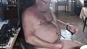 Daddy cums on cam
