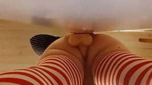 Young Sissy Cums With Huge Dildo In The Asspussy