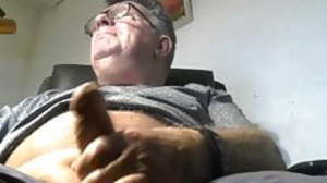 grandpa cum on webcam