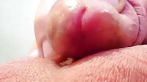Fretting my cock head in my big balls