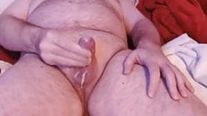 Daddy cums on cam