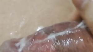 Asian gay uncut flannel jerk off