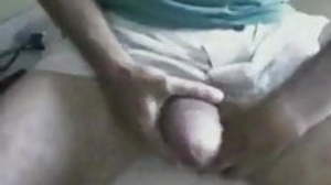 Cumshot on webcam