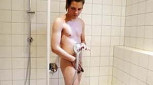 Sergio Spanked After Shower