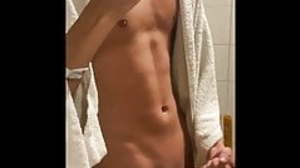 after showering :)