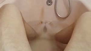 Bath big cumshot